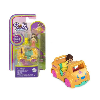 Polly Pocket. Figurka z pojazdem - Tygrysek HKV60